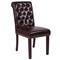 Merrick Lane Falmouth Upholstered Parsons Chair with Nailhead Trim
